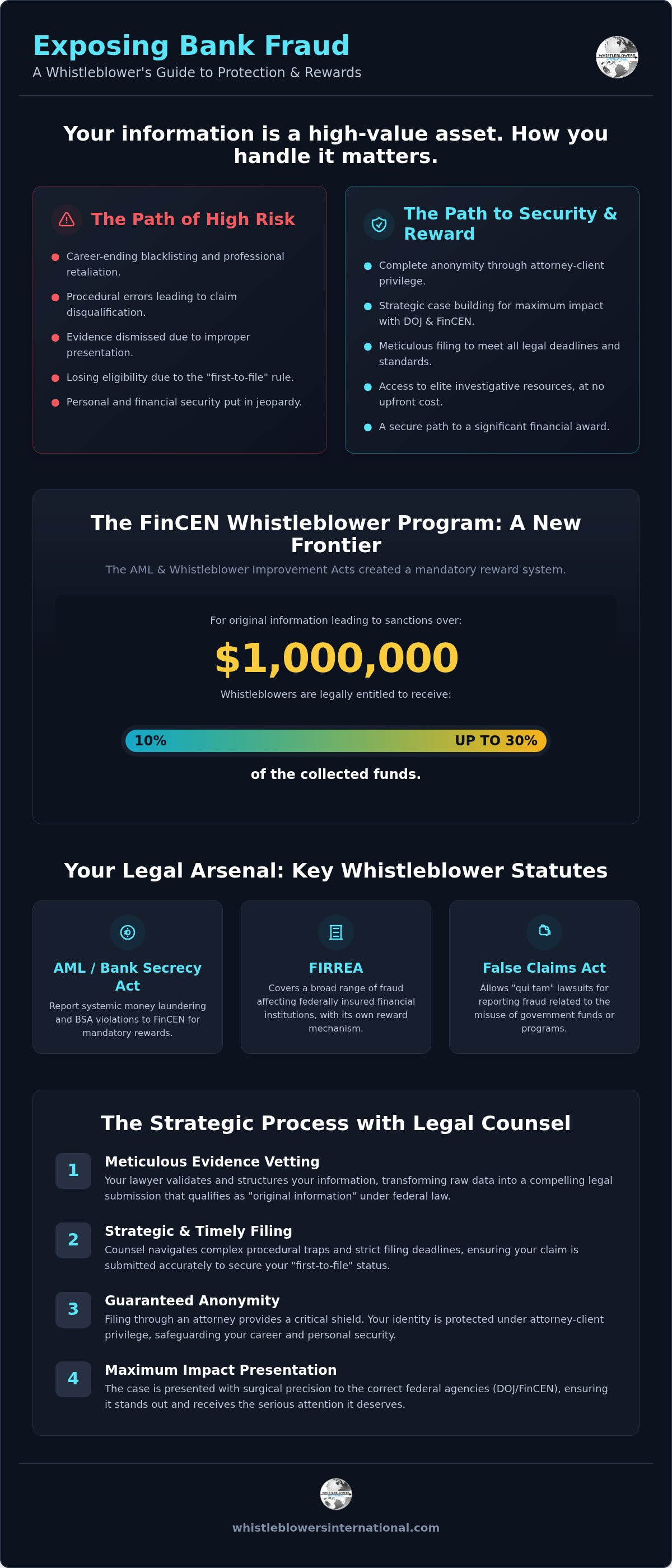 Bank Fraud Whistleblower Lawyer: Navigating Money Laundering & FIRREA Claims